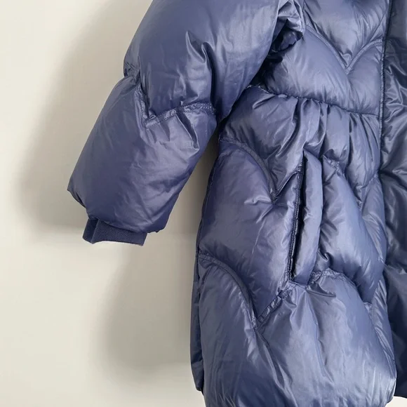 Toddler Girls Balabala Puffy Blue Coat size US 5/6 - Picture 4 of 6